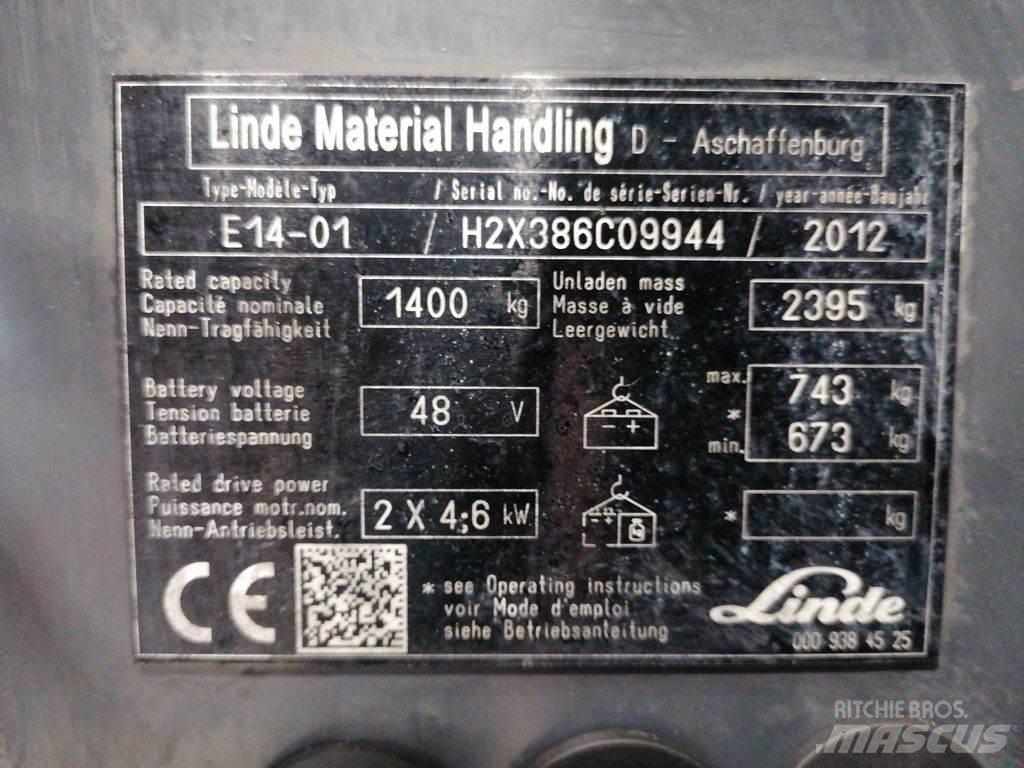 Linde E14-01 Električni viličari