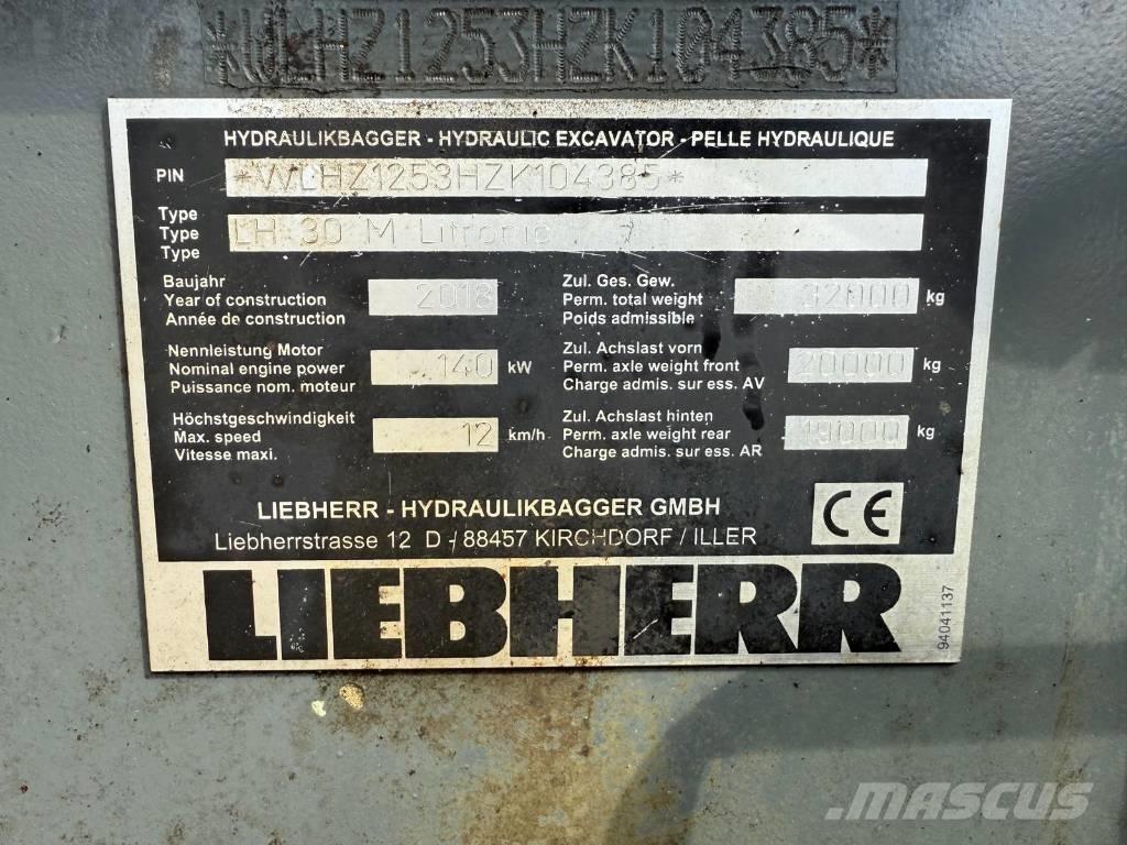 Liebherr LH 30 M Bageri za manipuliranje materijalom / otpadom