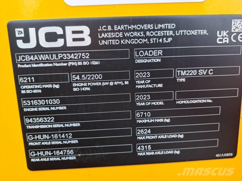 JCB TM 220 SV Utovarivači na kotačima