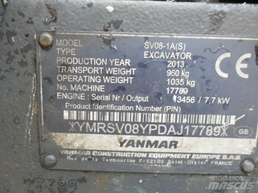 Yanmar SV 08 Mini bageri <7t