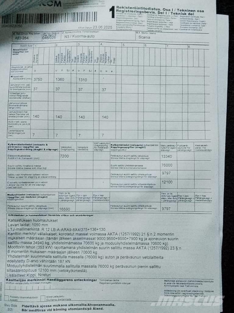 Scania R 480 LB Kiper kamioni