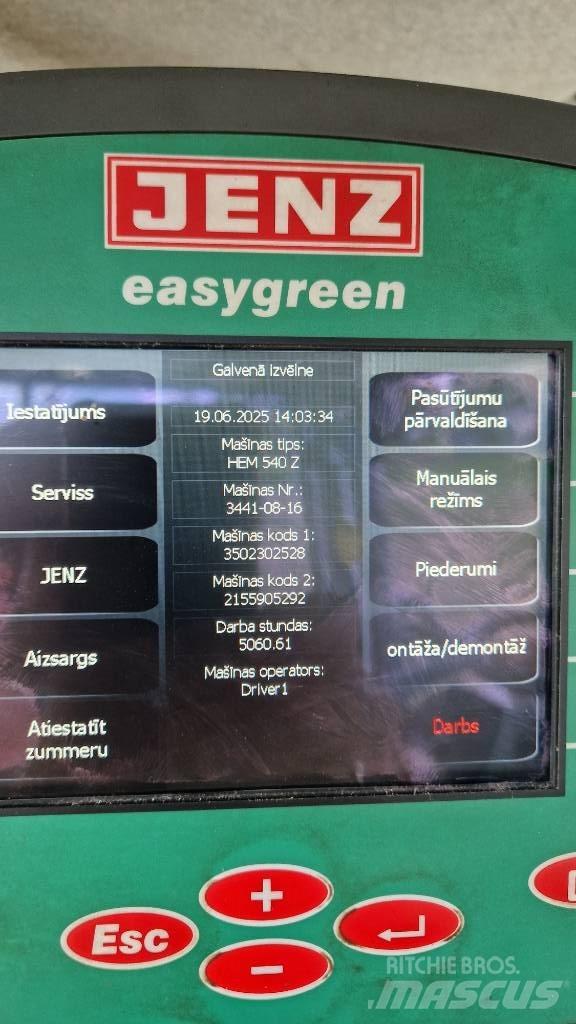 JENZ HEM 540Z Drobilice za drvo / čiperi