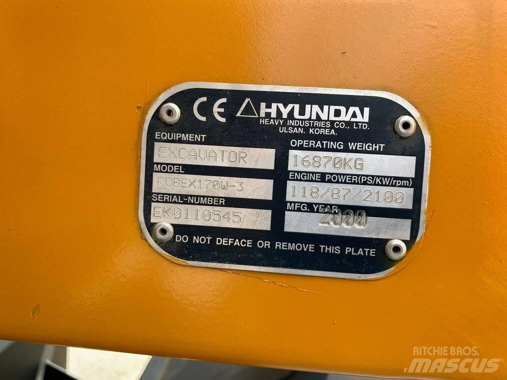 Hyundai ROBEX 170W-3 Bageri na kotačima