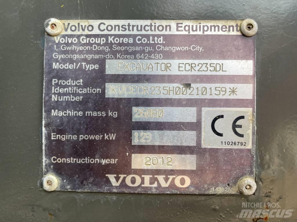 Volvo ECR 235 DL Bageri gusjeničari