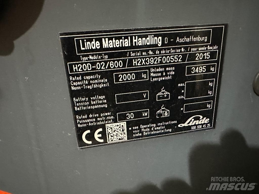 Linde H20D-02 Dizelski viličari