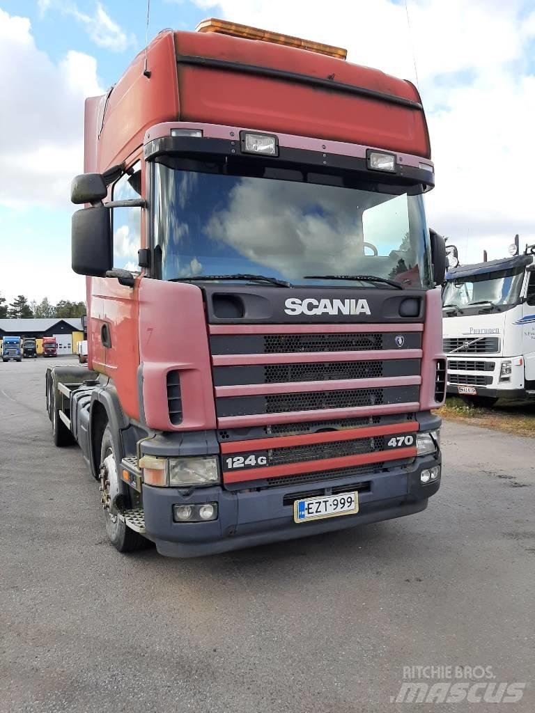 Scania R 124 Rol kiper kamioni s kukama za dizanje