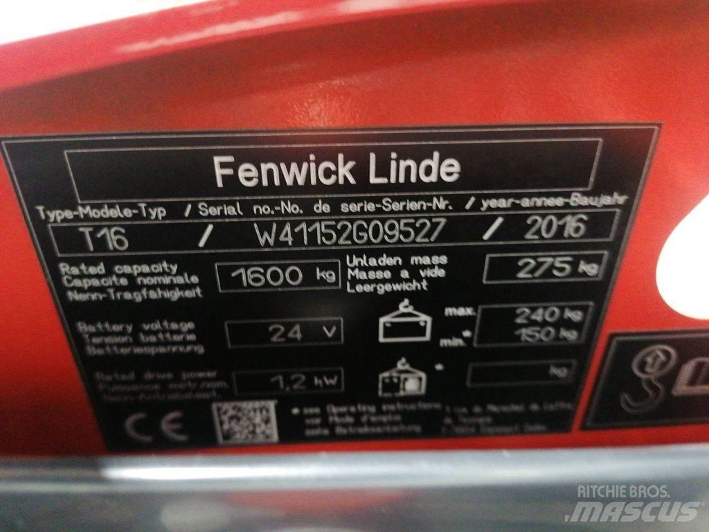 Linde T16 Nisko podizni električni viličar