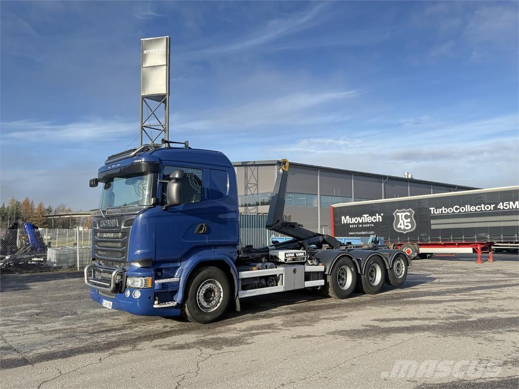 Scania R 730 8X4 Rol kiper kamioni s kukama za dizanje