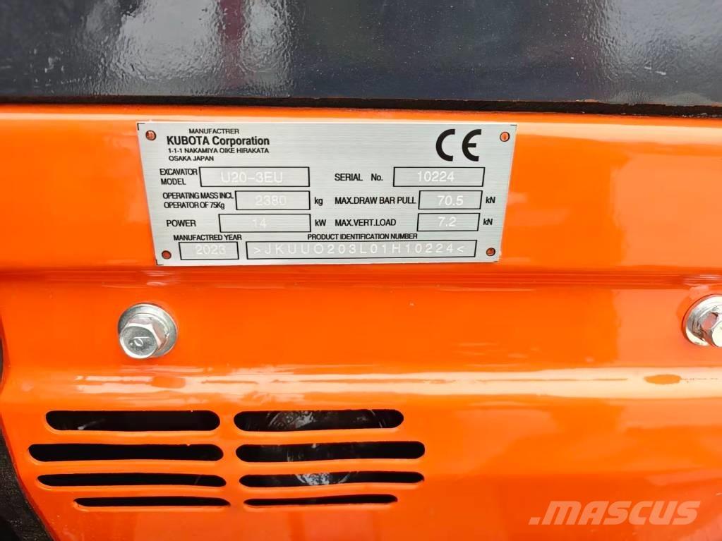 Kubota U20-3EU Mini bageri <7t