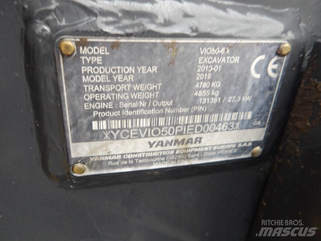 Yanmar Vio 50 Mini bageri <7t