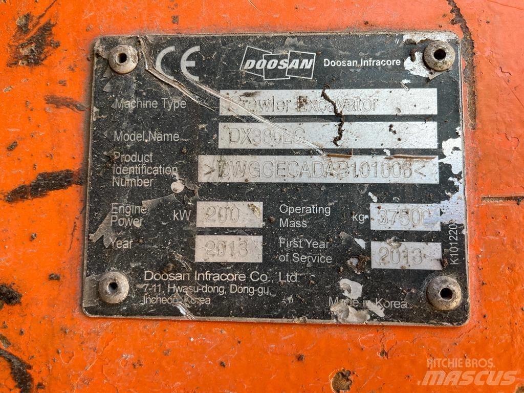 Doosan DX 380 LC Bageri gusjeničari