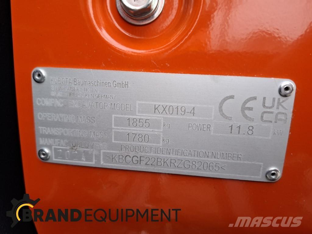 Kubota KX019-4 Mini bageri <7t
