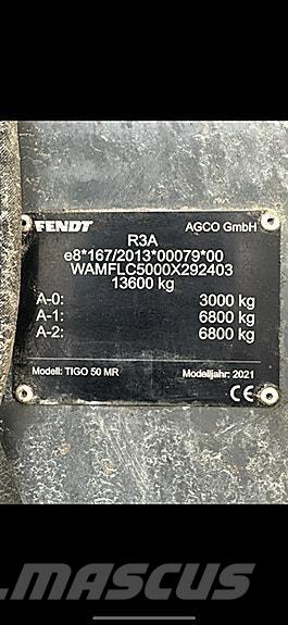 Fendt Tigo 50 MR Prikolice za opće namjene