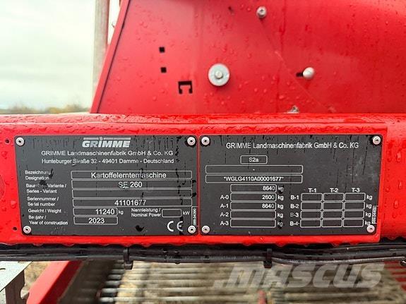 Grimme SE 260 - UB Skupljači i kopači krumpira