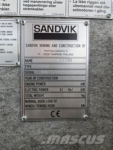 Sandvik DX780 Svrdla za površinske bušilice