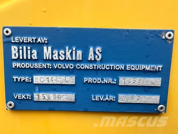 Volvo EC 140 B LC Bageri gusjeničari