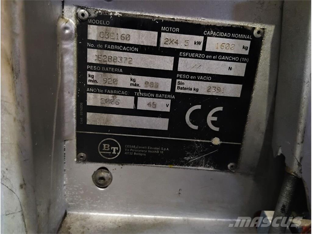 BT C3E160 Rukovanje materijalom – ostalo