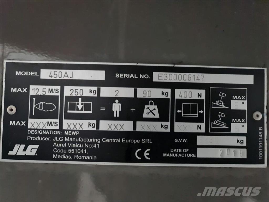 JLG 450AJ Zglobne podizne platforme