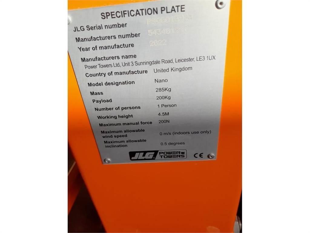 JLG NANO Vertikalne radne podizne platforme