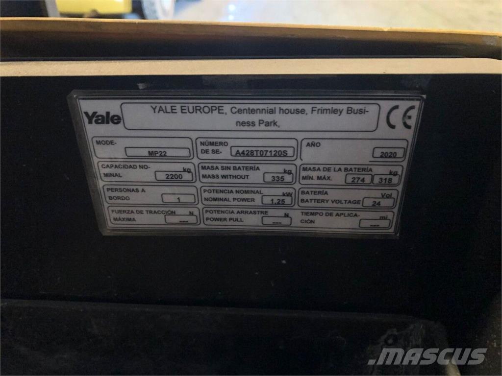 Yale MP22 Ručni paletariRučni paletni viličari