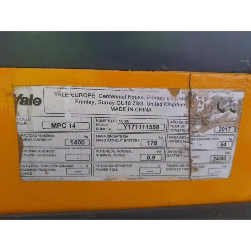 Yale MPC14 Nisko podizni električni viličar