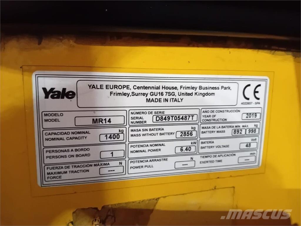 Yale MR14 Rukovanje materijalom – ostalo