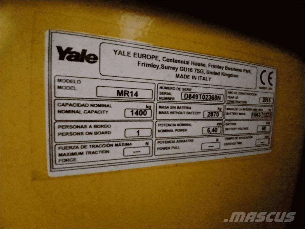 Yale MR14 Rukovanje materijalom – ostalo