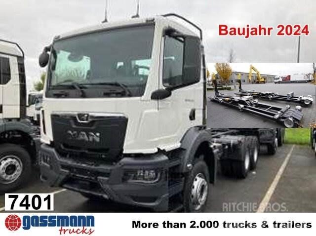 MAN TGS 33.440 BB 6x4 Rol kiper kamioni s kukama za dizanje