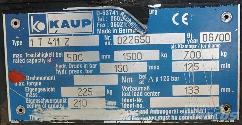 Kaup 1T411Z Ostali priključci i komponente