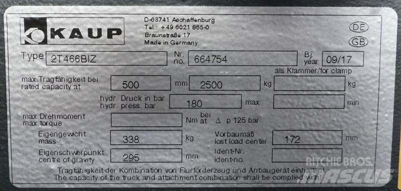 Kaup 2T466BIZ Ostali priključci i komponente