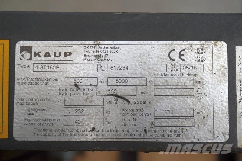 Kaup 4,8T160B Ostali priključci i komponente