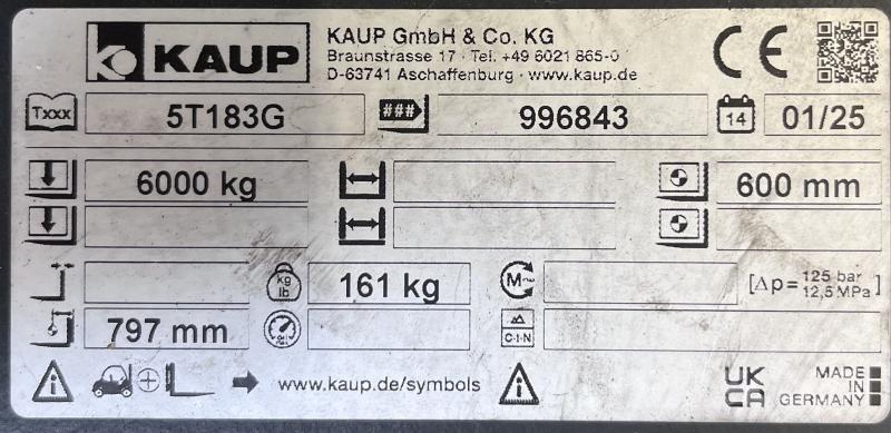 Kaup 5T183G Ostali priključci i komponente
