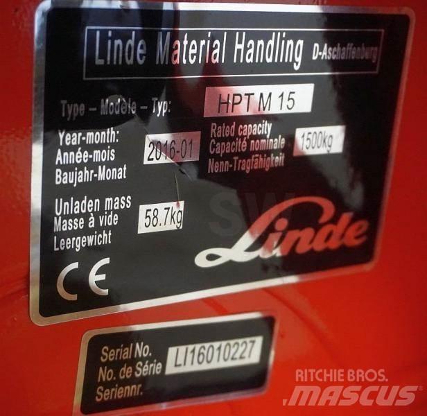 Linde HPT M 15 Ručni paletni viličar