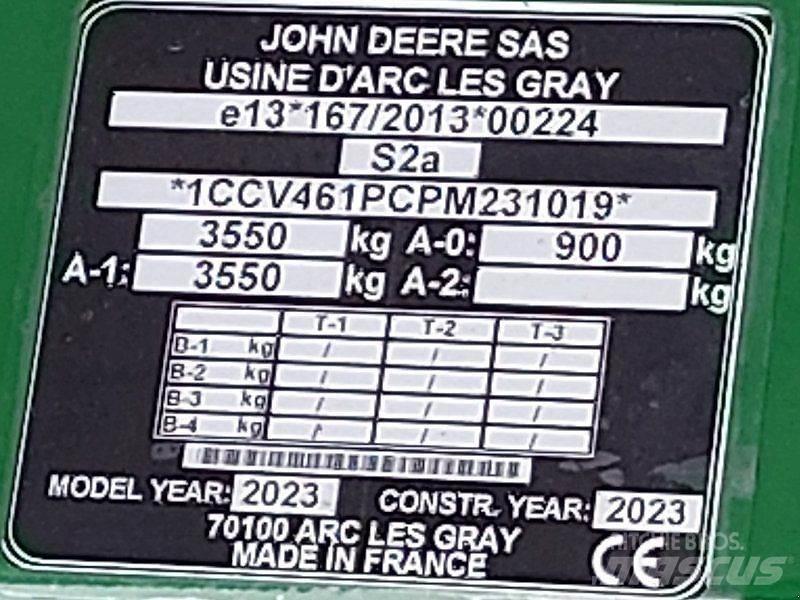 John Deere V461M Ostali poljoprivredni strojevi