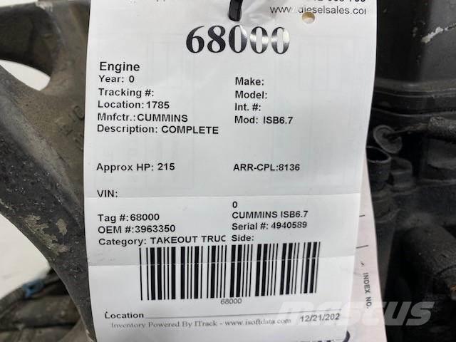 Cummins ISB6.7 Motori