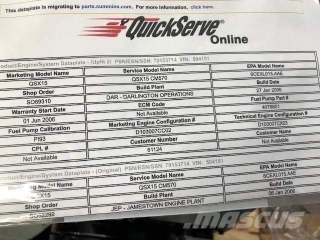 Cummins QSX15 Motori