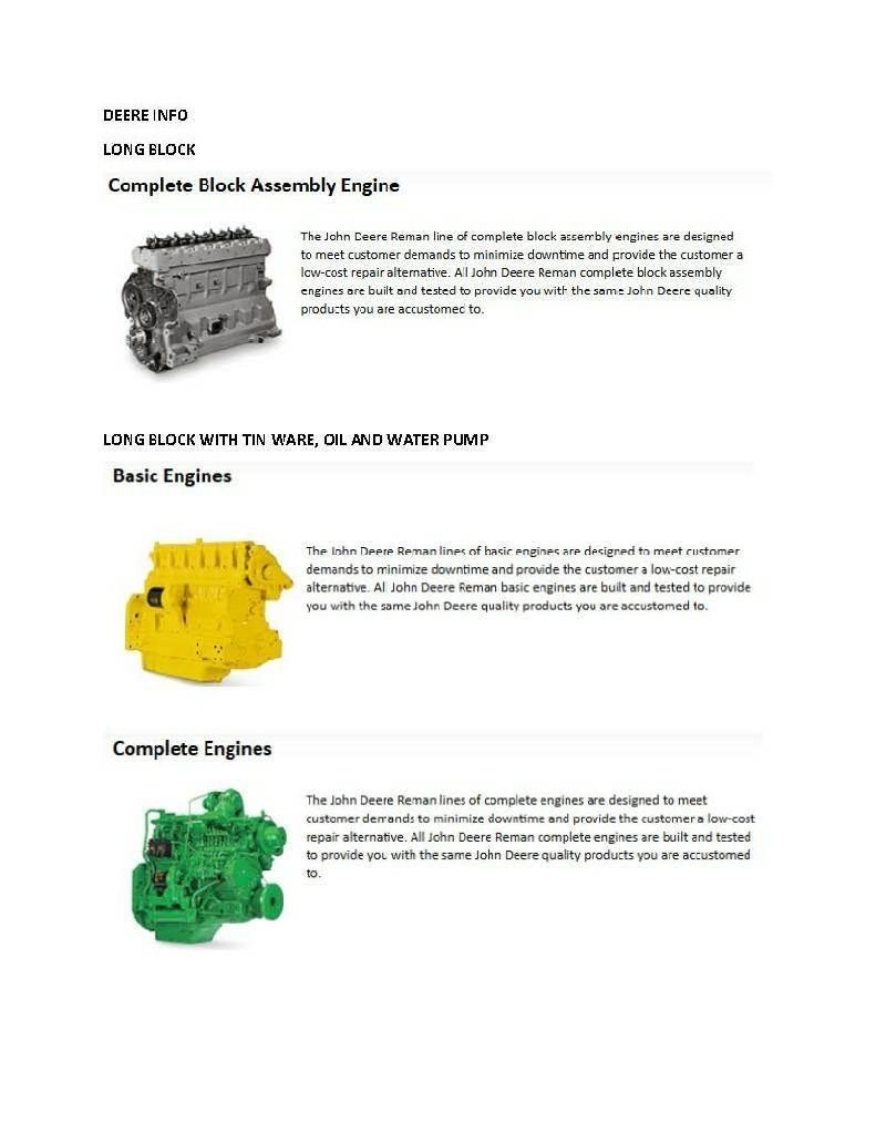 John Deere 4045 Motori