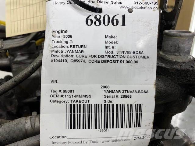 Yanmar 3TNV88-BDSA Motori