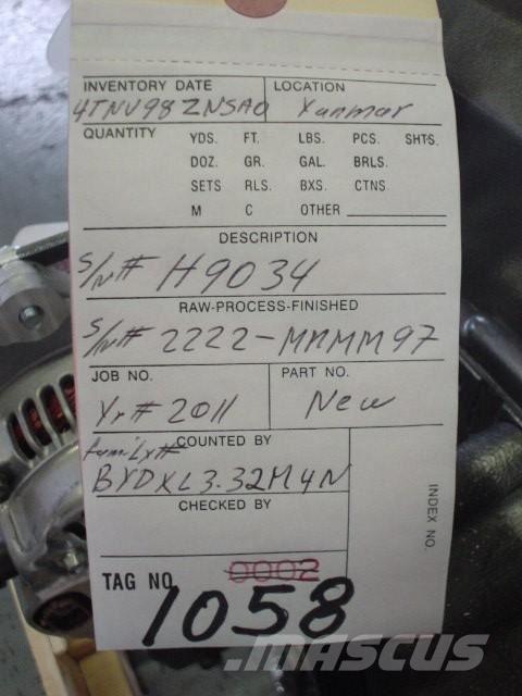 Yanmar 4TNV98-ZNSAD Motori