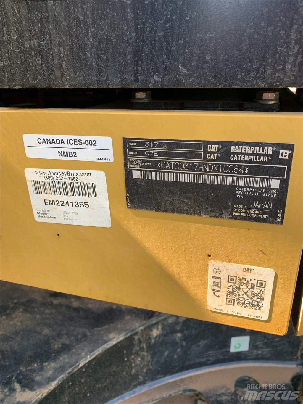 CAT 317 Midi bageri 7t – 12t