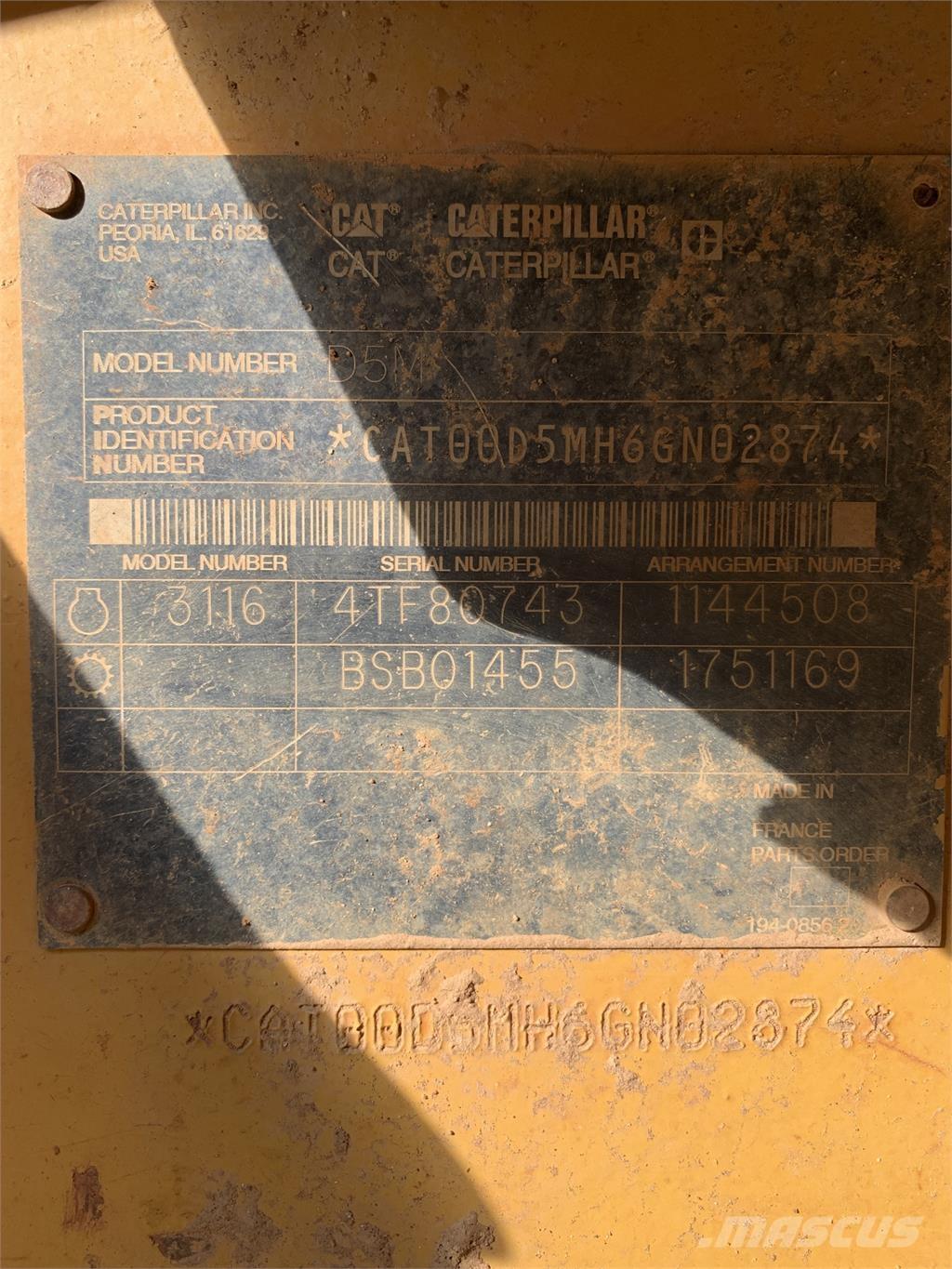 CAT D5M Građevinarstvo – ostalo