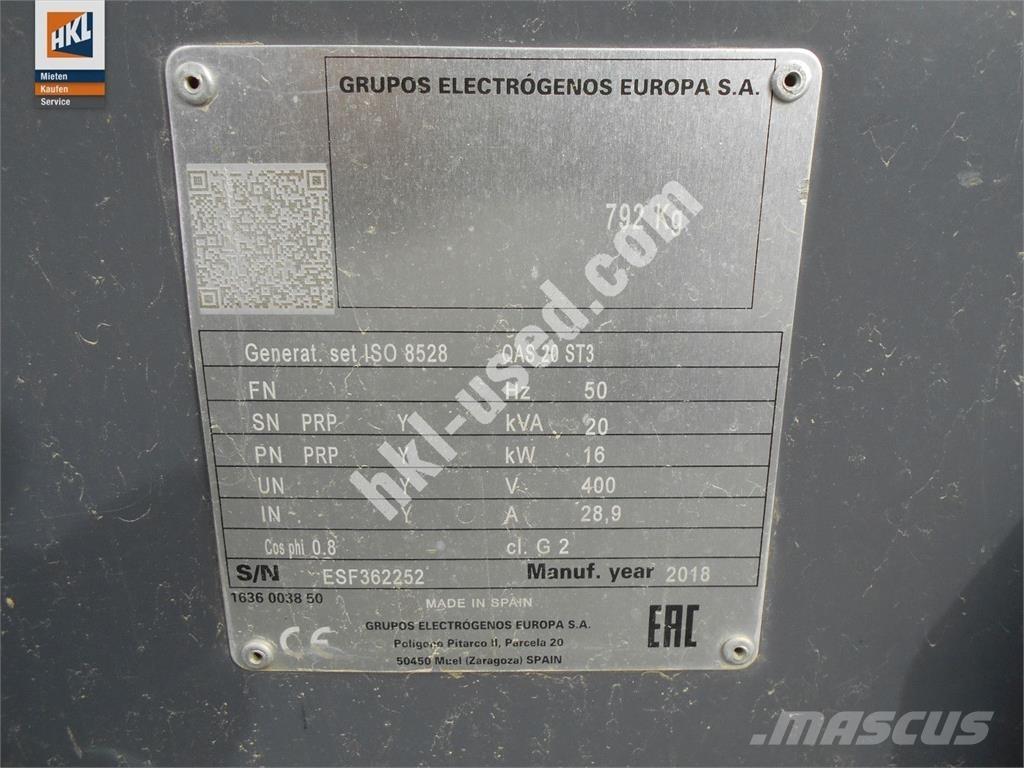 Atlas Copco QAS 20 Ostali agregati