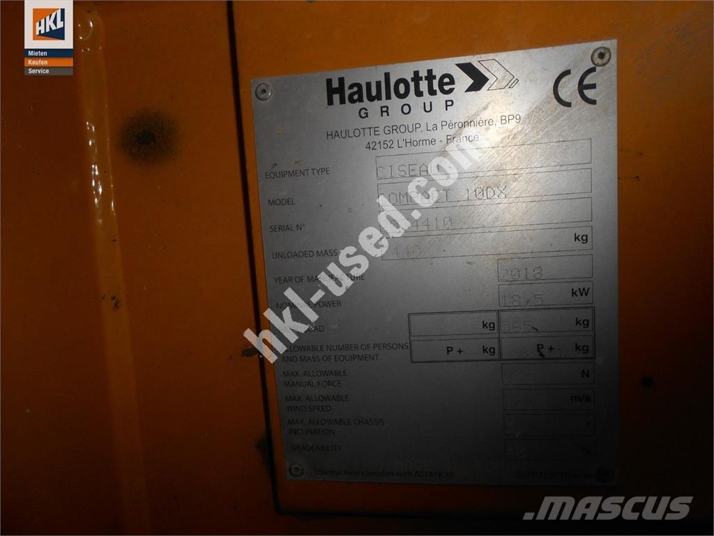 Haulotte COMPACT 10 DX Građevinarstvo – ostalo