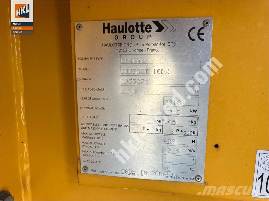 Haulotte COMPACT 10 DX Građevinarstvo – ostalo