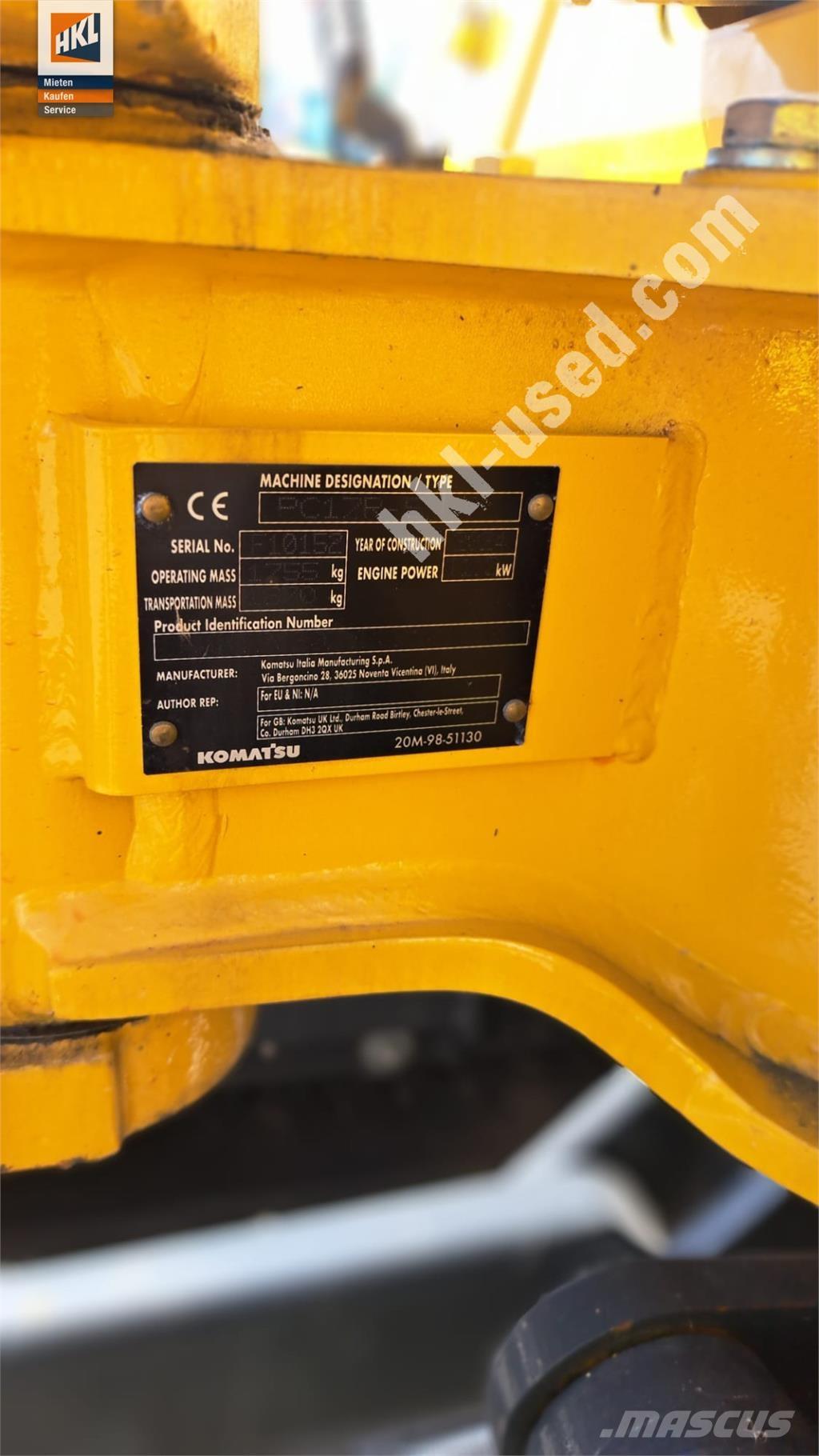 Komatsu PC 17 R-5 Mini bageri <7t