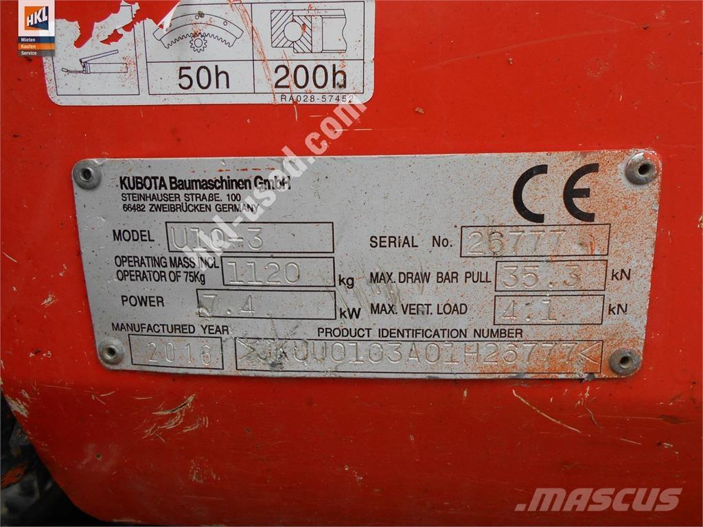 Kubota U 10-3 Mini bageri <7t