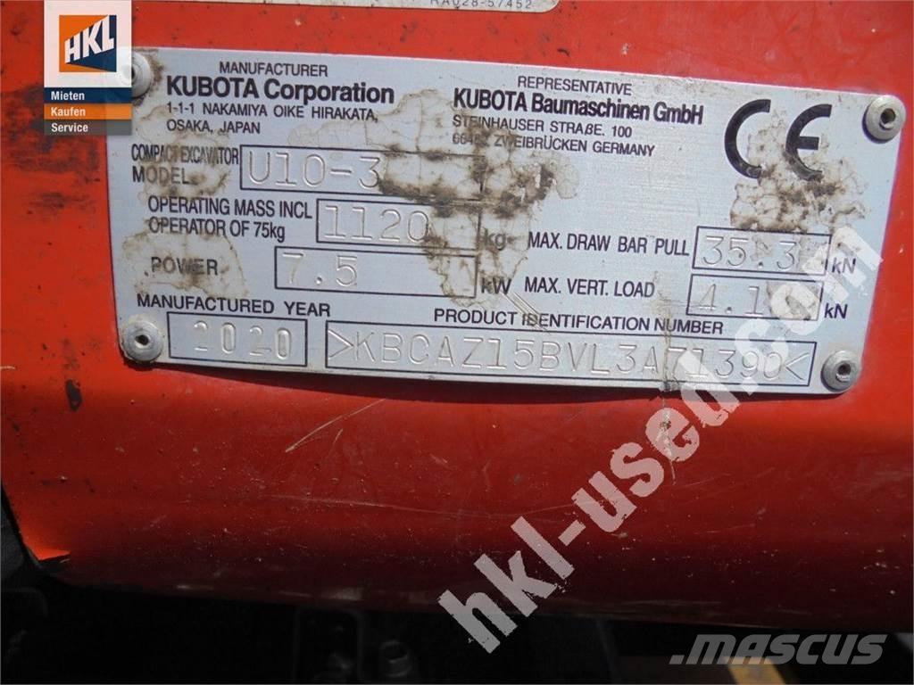 Kubota U 10-3 Mini bageri <7t
