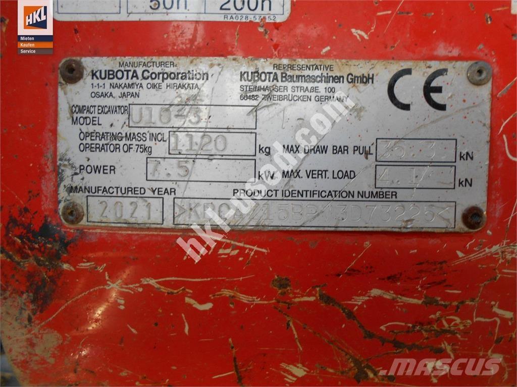 Kubota U 10-3 Mini bageri <7t