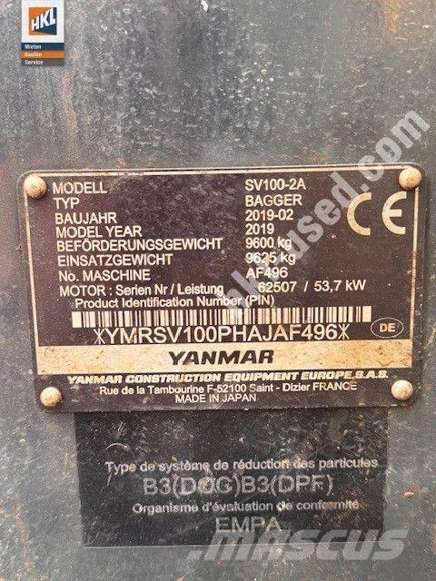 Yanmar SV 100-2 Mini bageri <7t