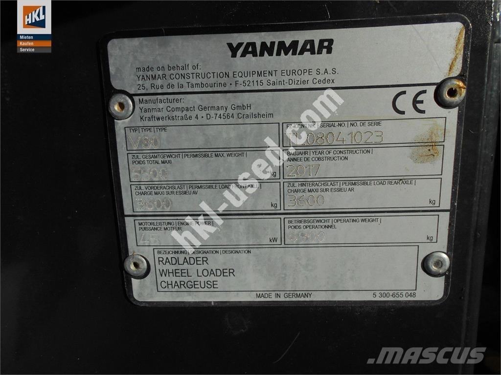 Yanmar V 80 Utovarivači na kotačima